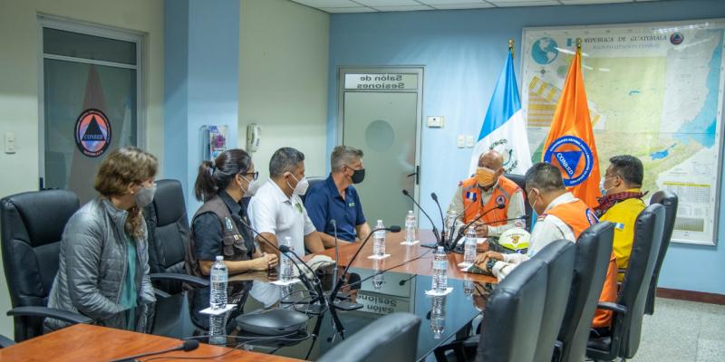 Visita del Programa Internacional del Servicio Forestal de los Estados Unidos dentro de la SE-CONRED.
