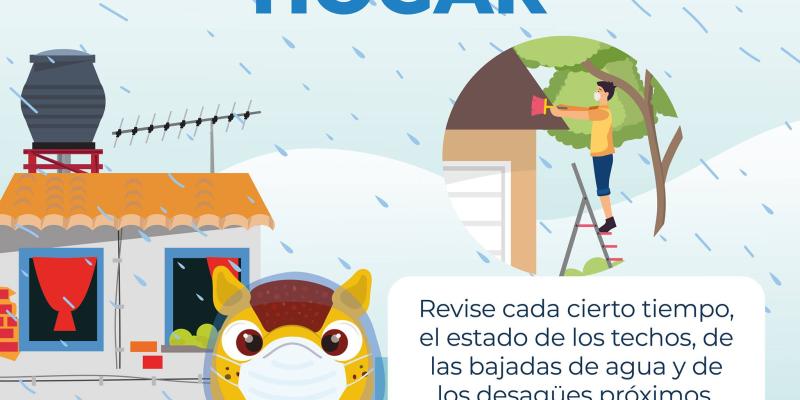 CONRED recomienda revisar el estado de los techos durante la época lluviosa.