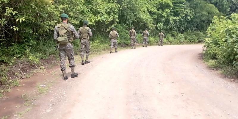 Ejército de Guatemala contribuye con la seguridad del territorio nacional en el Límite Político Internacional con El Salvador