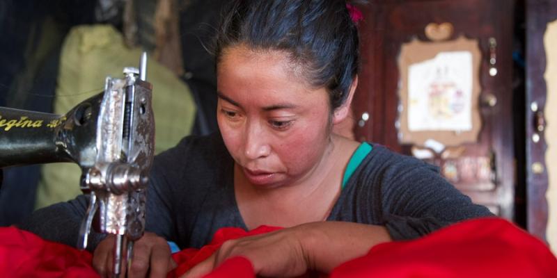 Usuaria del programa Bono Social en Quetzaltenango