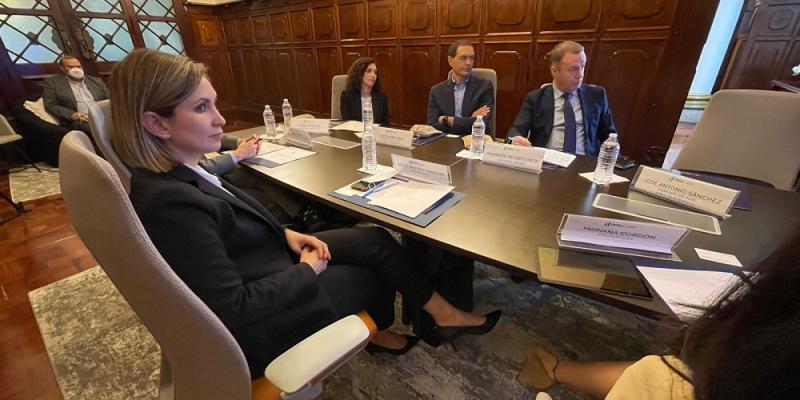 La Viceministra de Inversión y Competencia, Francisca Cárdenas, presidió la reunión.