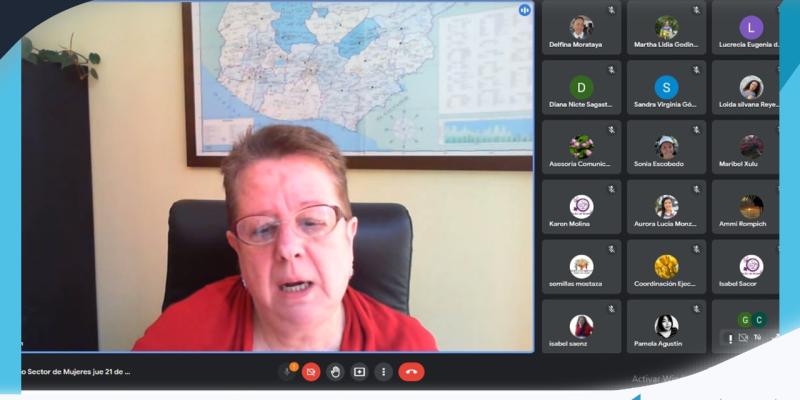 La Secretaria Presidencial de la Mujer Ana Leticia Aguilar Theissen