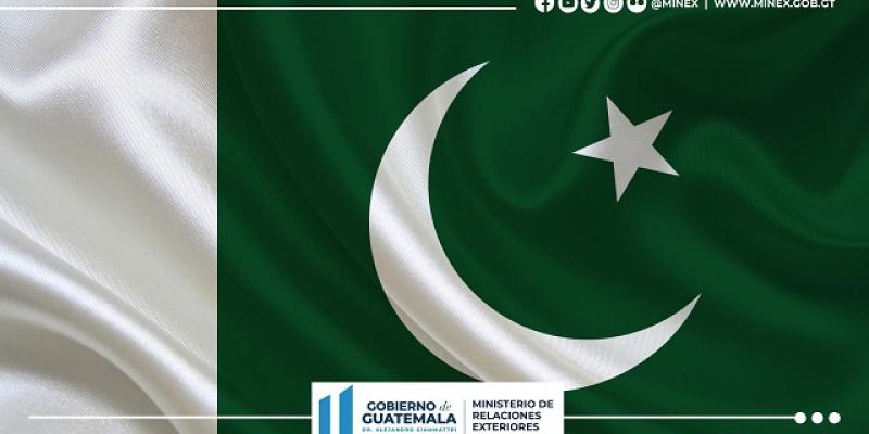 Guatemala se solidariza con Pakistán por inundaciones 