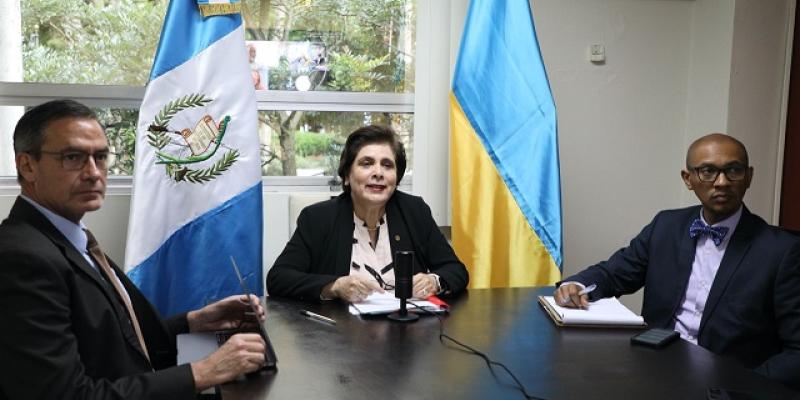 Vicecancilleres de Guatemala y Ucrania conversan sobre numerosos temas de la agenda bilateral 