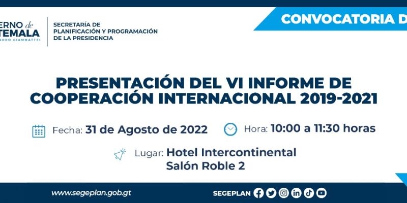 VI Informe de Cooperación Internacional 2019-2021