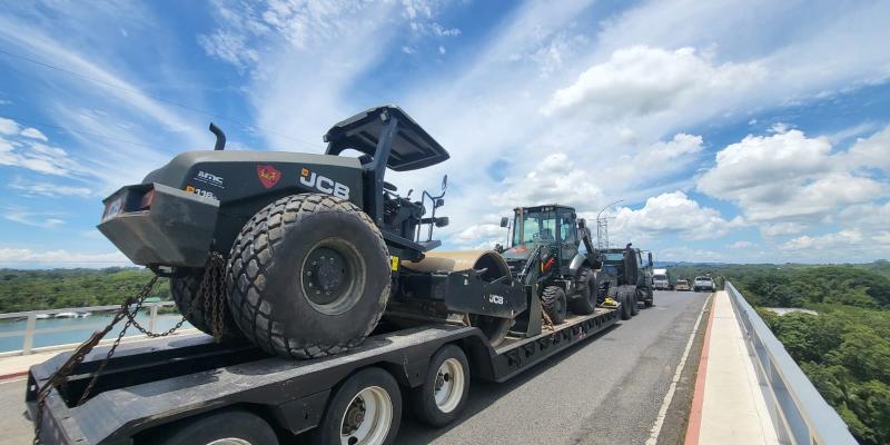 Ejército de Guatemala desplegó un nuevo grupo de trabajo para rehabilitación de red vial terciaria en Sayaxché, Petén