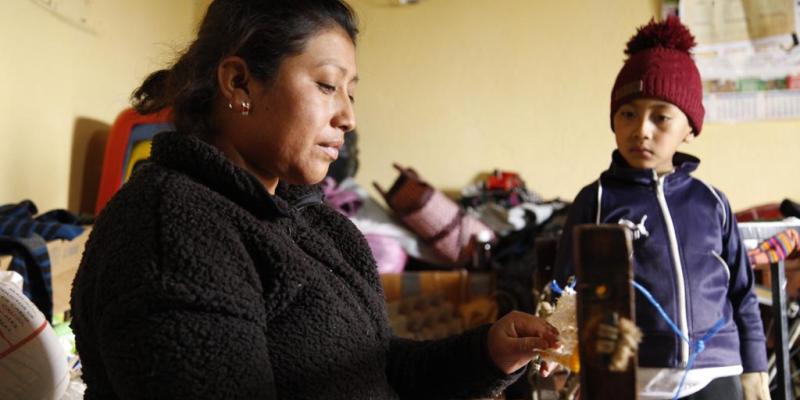 Usuaria de Bono Social en Totonicapán