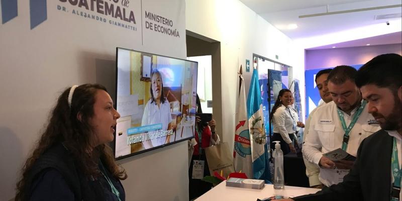 Mineco participó con un estand en el congreso.