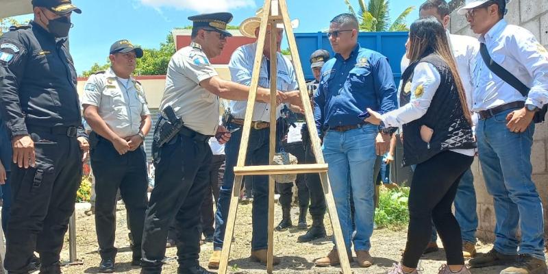 Inician trabajos de construcción de subestación policial en San Manuel Chaparrón