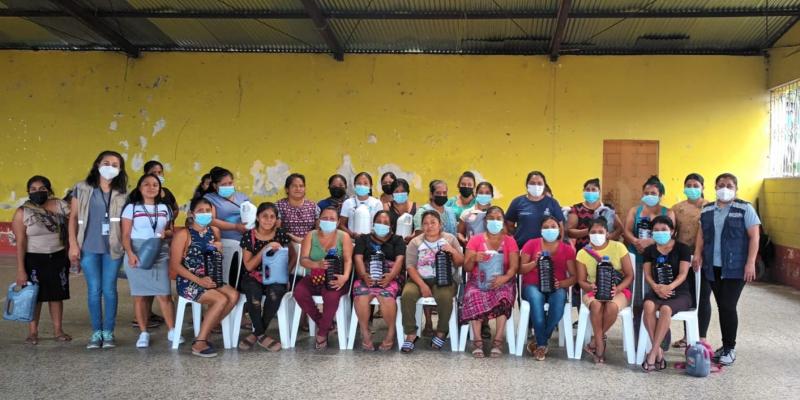 Personas usuarias de Beca Artesano en Pueblo Nuevo, Suchitepéquez