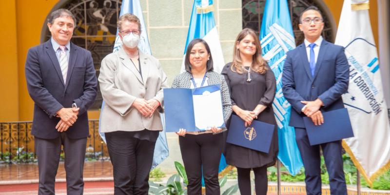 La Secretaria Presidencial de la Mujer Ana Leticia Aguilar Theissen