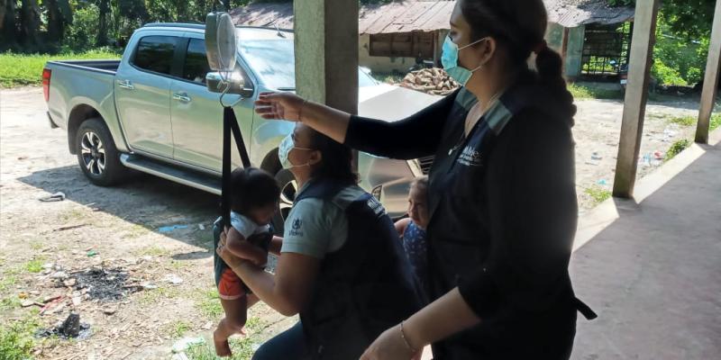Personal de Mides apoya Jornadas Médicas y Nutrcionales en Patulul, Suchitepéquez