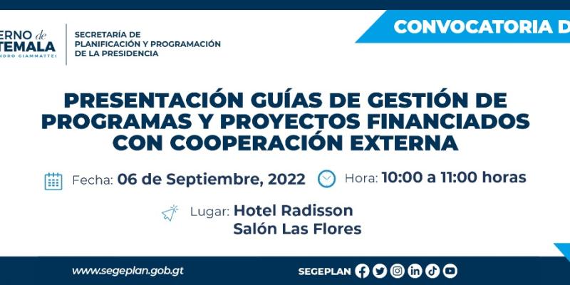 Guías de gestión de programas y proyectos financiados con cooperación externa