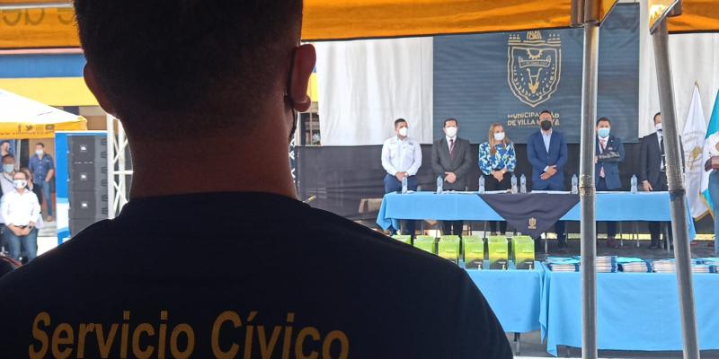 Clausuran proyecto de servicio cívico en Villa Nueva