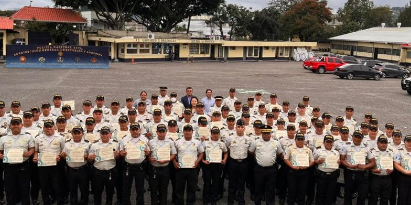 Fortalecen el eje de profesionalización en la PNC