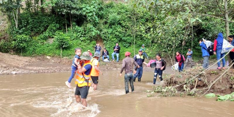 Ejército de Guatemala apoya en emergencias provocadas por lluvias en el departamento de Guatemala