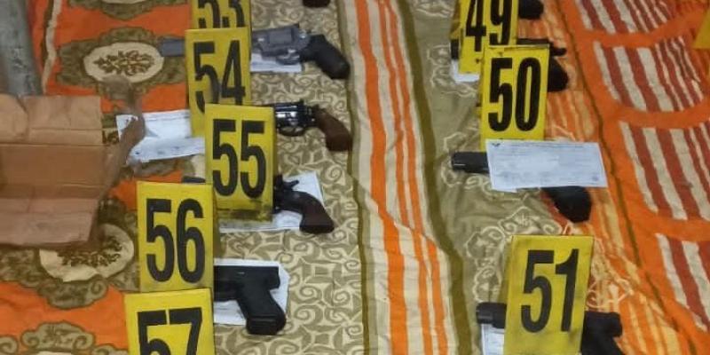 Decomisan armas de fuego y más de cinco mil municiones 