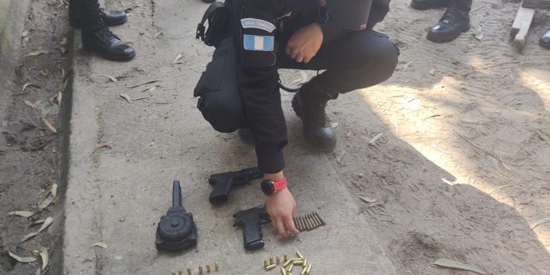 PNC captura tres presuntos sicarios de la Mara 18