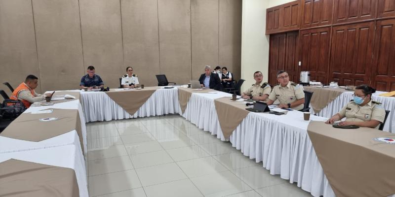 El Ministerio de la Defensa Nacional realizó reunión para fortalecer las capacidades de búsqueda y rescate marítimo en aguas jurisdiccionales guatemaltecas.
