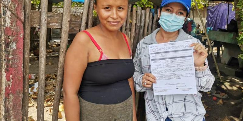 Usuaria de Bono Social en Ocós, San Marcos