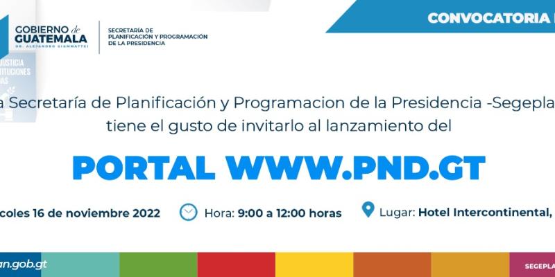Lanzamiento portal PND