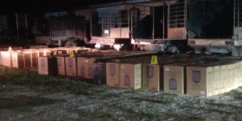 Decomisan más de 3.5 millones de cigarrillos en Petén