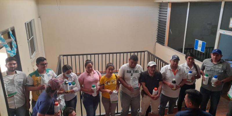 MARN en El Progreso fortalece la producción de plantas forestales en viveros municipales