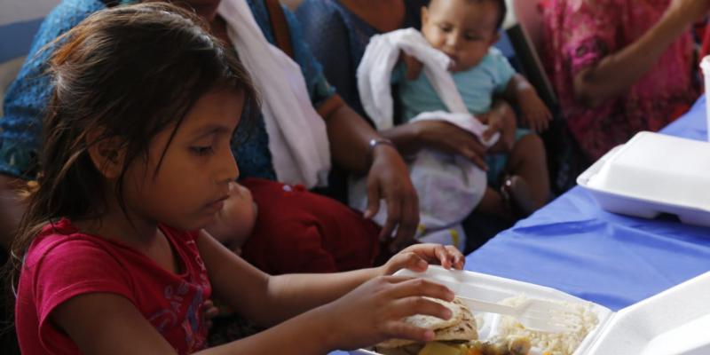 Usuaria de Comedor Social en Panzós, Alta Verapaz