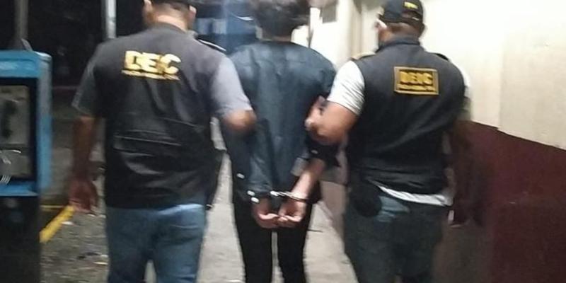 Alias "El Coca" detenido por disparar contra agente de PNC