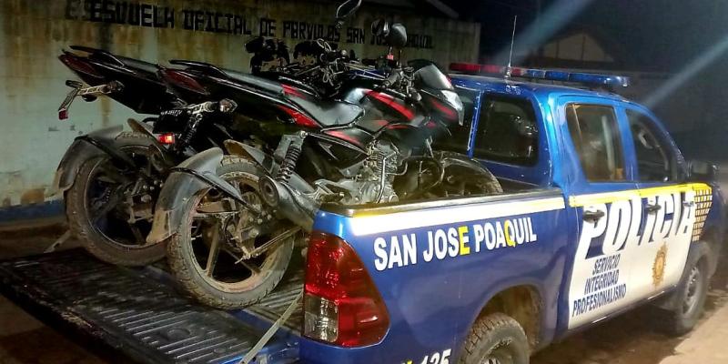 PNC recupera motocicletas con reporte de robo en operativos
