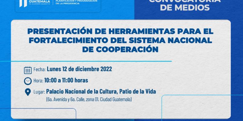 Presentación de Herramientas para el Fortalecimiento del  Sistema Nacional de Cooperación para el Desarrollo