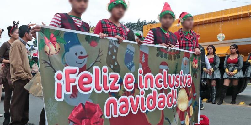 La niñez con discapacidad atendida por la SBS en Quetzaltenango inició las celebraciones navideñas