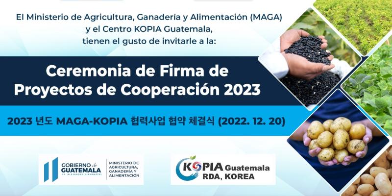 Ceremonia de Firma de Proyectos de Cooperación 2023