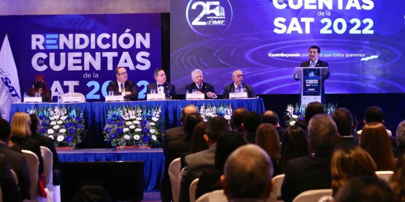 Rendición de Cuentas: SAT supera el 12% de la carga tributaria