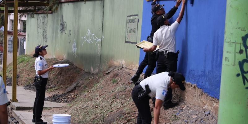 PNC recupera espacios públicos para la prevención del delito