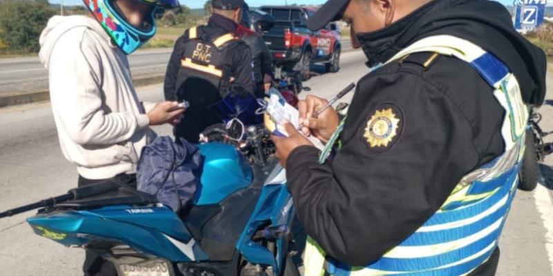 Operativos de Tránsito PNC buscan reducir siniestralidad vial
