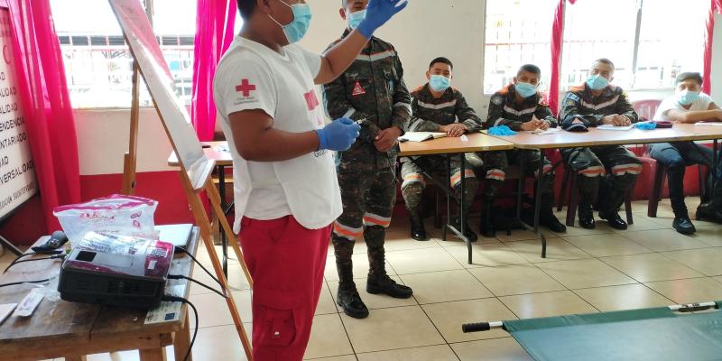 Batallón de Ayuda Humanitaria y de Rescate del Ejército de Guatemala, lista para actuar y servir cuando se necesite.