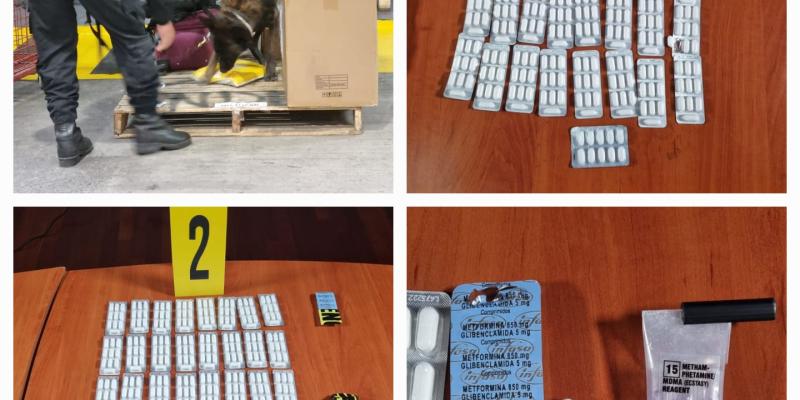 PNC decomisa metanfetamina en encomienda