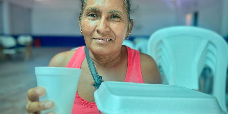 Usuaria de Comedor Social en Jalpatagua, Jutiapa