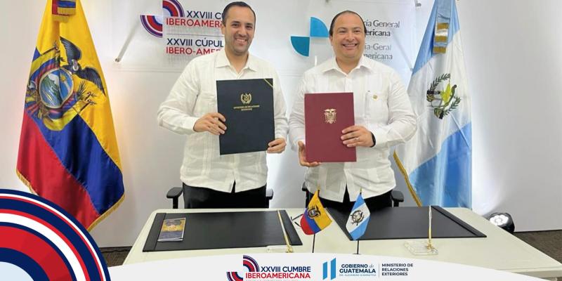 Guatemala y Ecuador acuerdan fomentar intercambio entre Academias Diplomáticas 