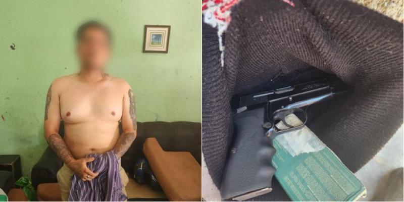 Presunto pandillero detenido luego de cometer hecho armado