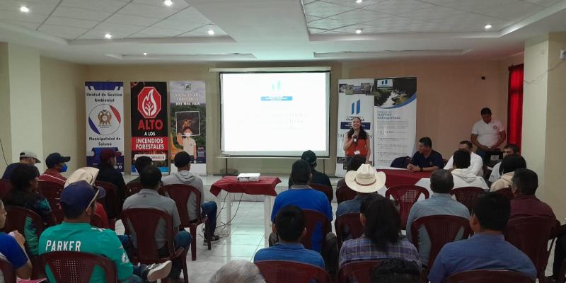 MARN promueve la conservación de los bosques con comunidades de Salamá