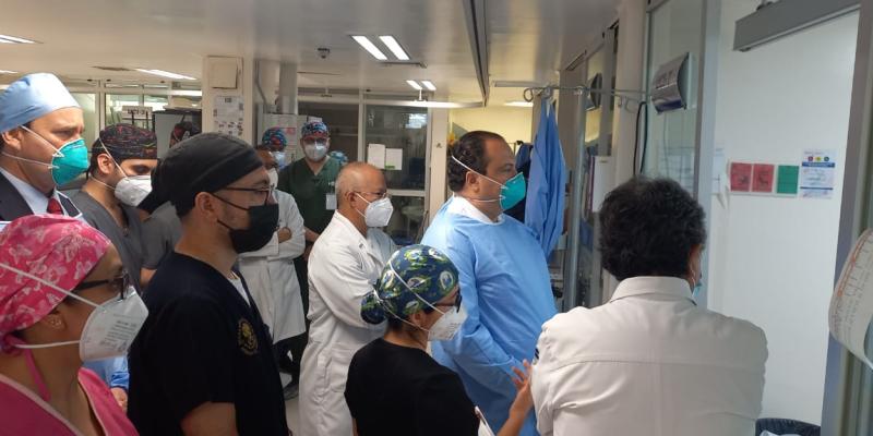 Canciller de Guatemala constata evolución de migrantes heridos por incendio