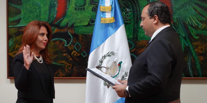 Diplomática de carrera Karla Gabriela Samayoa Recari asume como viceministra de Relaciones Exteriores de Guatemala 