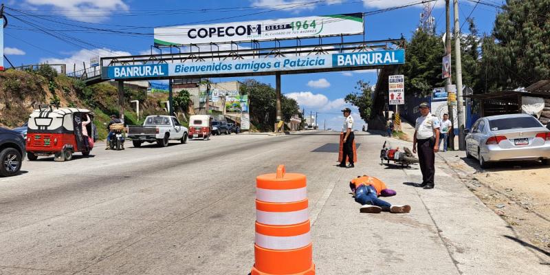 Prevención del Delito de la PNC concientiza a conductores en Chimaltenango