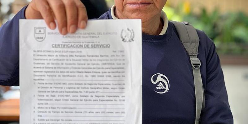 Veterano inscrito Ley Temporal de Desarrollo Integral