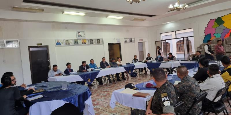 Autoridades de Dipanda asisten a mesa de seguridad en Chimaltenango por Elecciones Generales 2023