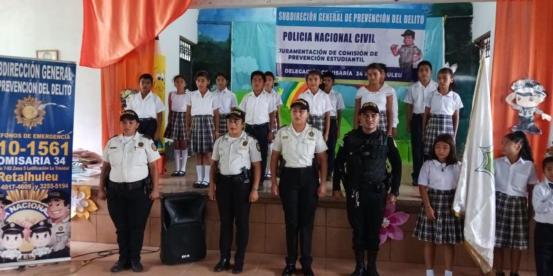 Prevención del delito conforma Comisión de Prevención Estudiantil en Retalhuleu