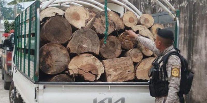 Diprona captura una persona por transportar ilícitamente producto forestal
