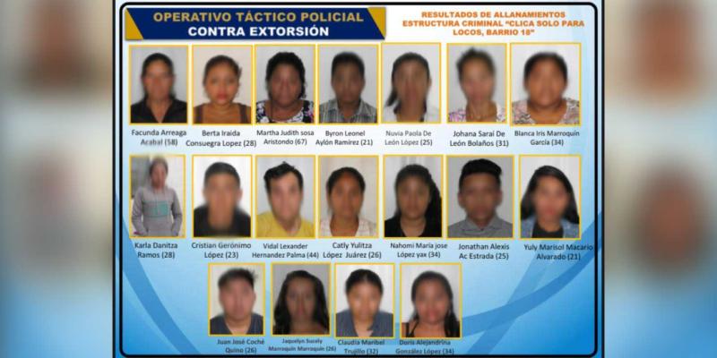 Presuntos pandilleros daban sus cuentas bancarias para recibir extorsión